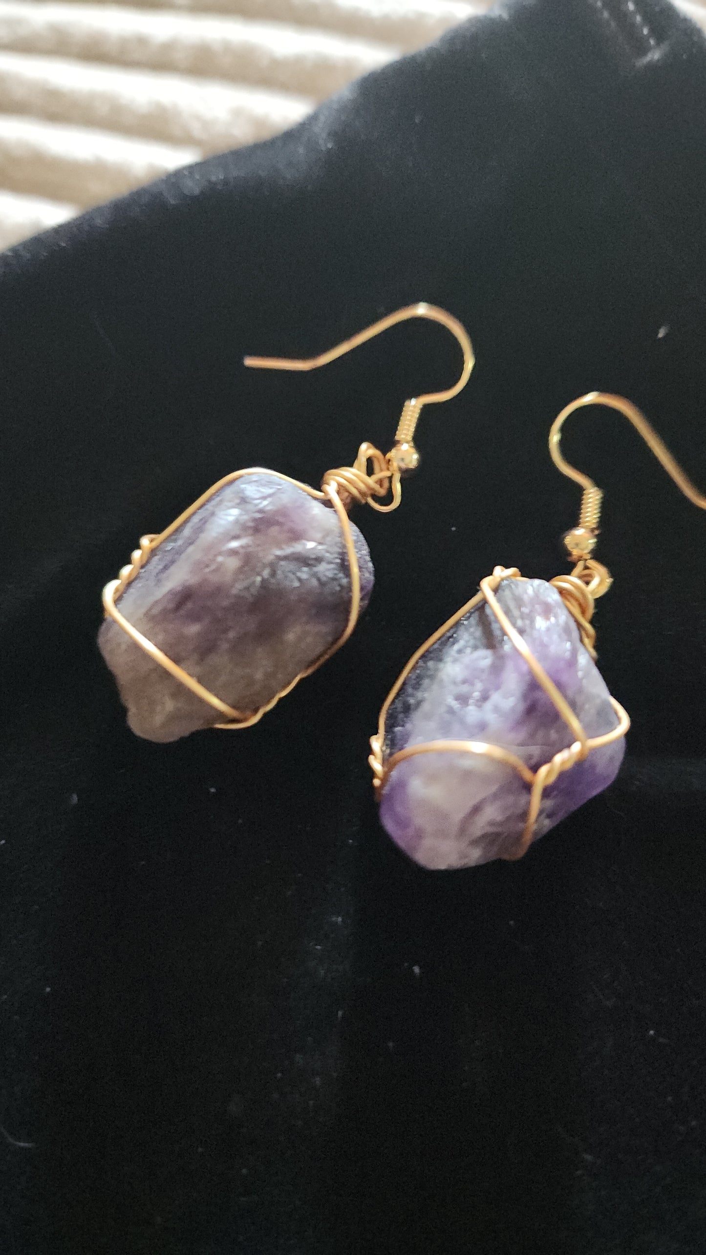 Amethyst Crystal earrings