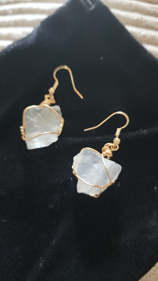 Clear Quartz Earrings